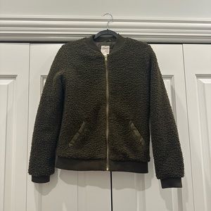 Cat & Jack Fuzzy Bomber Jacket